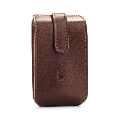 MÜHLE Travel Leather Travel Razor & Shaving Brush Hand-Made Case