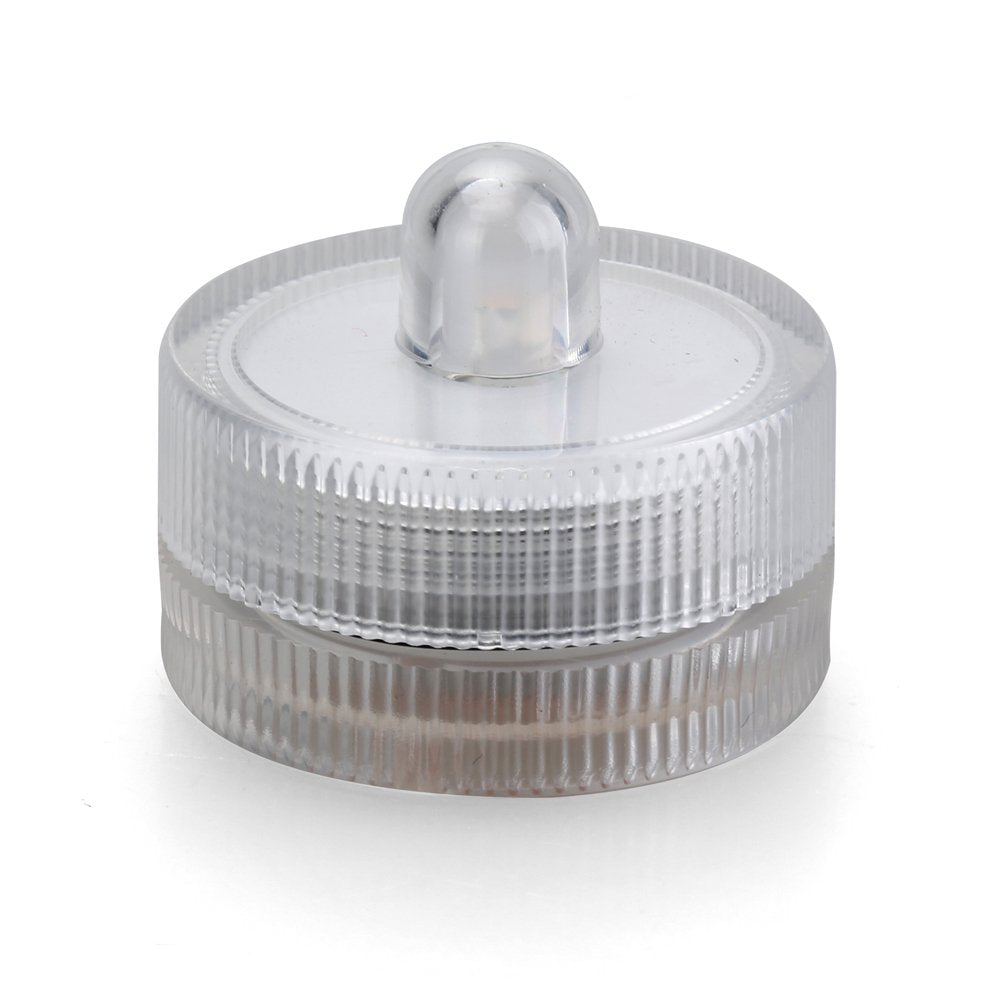 KITOSUN Submersible LED Lights cr2032 Battery Powered Underwater Waterproof LED Tea Light Candles for Events Wedding Centerpieces Vase Floral Xmas Holidays Home Decor Lighting(Pack of 12) (Orange)