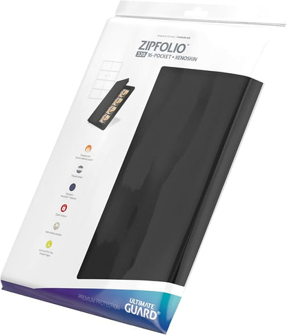 Ultimate Guard Zipfolio 320 – 16 Pocket Xenoskin Black