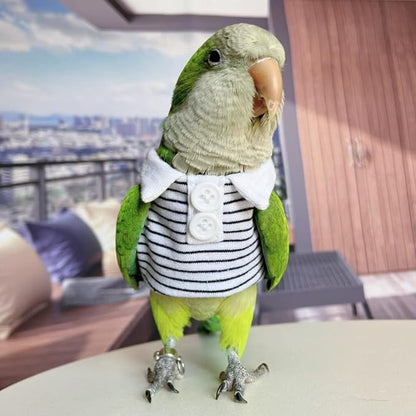 Bird Diaper Flight Suit for Parrots, Lovebirds, Parakeets & Cockatiels - Summer Clothes Cosplay Photo Prop - Small Animal Apparel (with Diaper, Common Hill Myna)