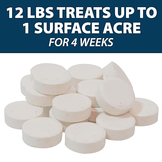 Airmax MuckAway, Natural Pond Muck Remover, Cleans & Clears Away Muck & Sludge, Easy to Use Bacteria & Enzyme Tablets, Safe for The Environment, Treats up to 1 Acre, 3 Month Supply, 36lbs