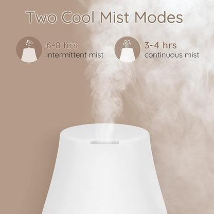 Aromatherapy Essential Oil Diffuser for Room: Air Humidifier Aroma Scent Cool Mist Diffusers Colorful Light Cute Mini Small Waterless Auto Off Ultrasonic for Home Bedroom