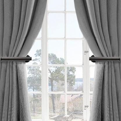 Metal Curtain Holdbacks - Self-Adhesive Curtain Pull Backs, Curtain Hooks - No Drill Curtain Drapery Tiebacks Holders for Windows, Doors - Multi-Purpose Hooks for Home - Set of 4