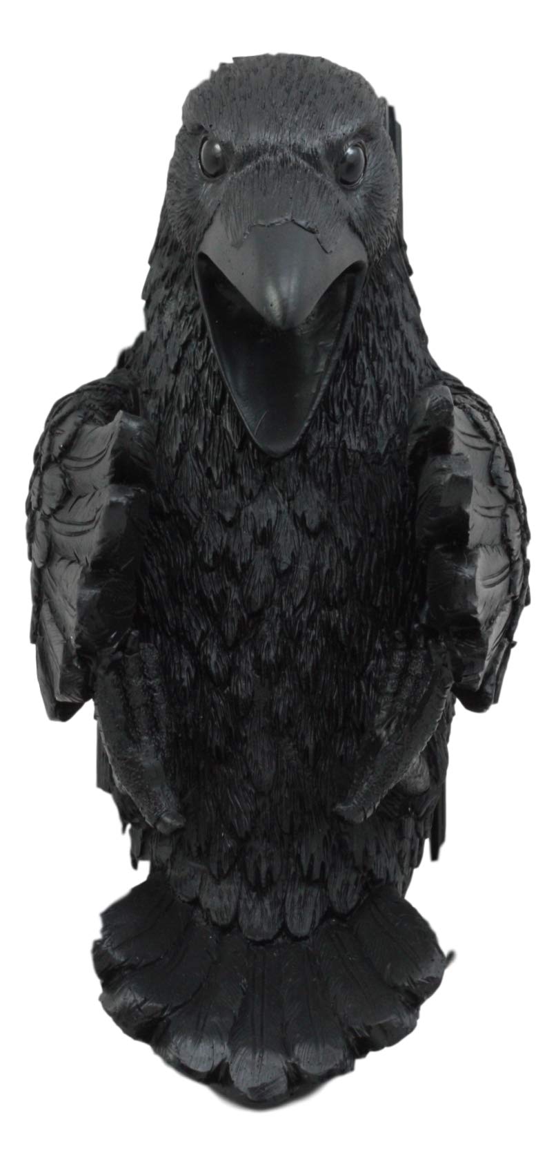 Ebros Macabre Potion Raven Wine Bottle Holder Figurine - Mystical Halloween Kitchen Home Decor Statue - Gothic Crows Edgar Poe Quoth The Raven Nevermore