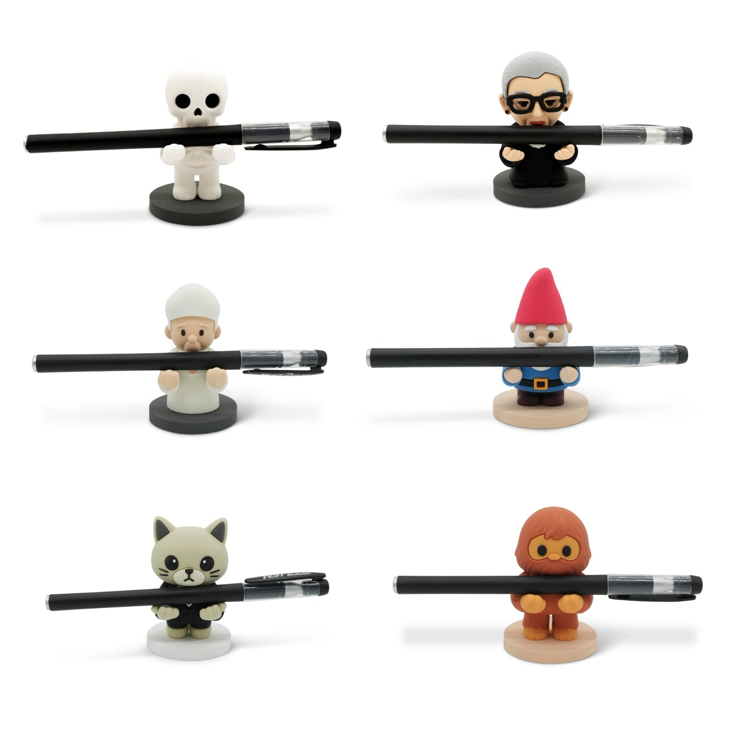 GOOFBALLS Pen Holder – Skeleton Design, Funny Office Desk Organizer, Spooky Decor