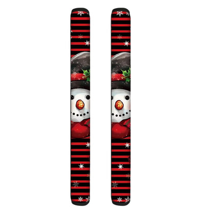 ASQVTIFE Snowman Refrigerator Handle Covers Set of 2 Christmas Decorations Indoor Snowman Fridge Door Handle Cover for Kitchen Non Slip Kitchen Appliance Protective Mat Easy to Clean Soft Comfort