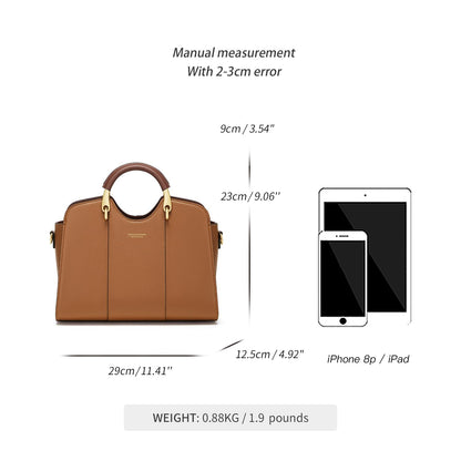 Cnoles Satchel Bag for Women Fashion Leather Ladies Top Handle Tote Shoulder Bag Purses and Handbags