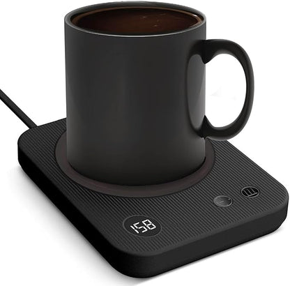 Lesipee Coffee Mug Warmer, Electric Coffee Warmer with Auto Shut Off for Office Desk, Candle Warmer with 3 Temperature, Beverage Warmer for Cocoa, Birthday Gifts