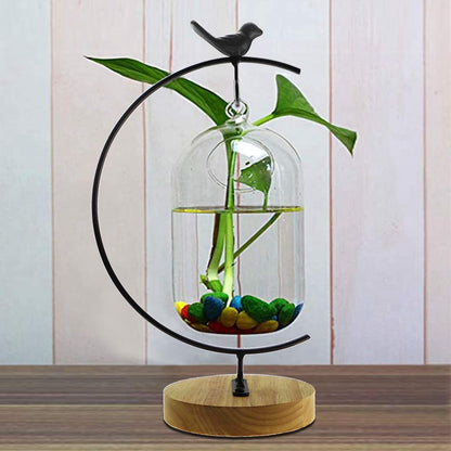 CXLE Ornament Display Stand, Ornament Stand Holder Iron Pothook Stand for Hanging Glass Globe Air Plant Terrarium, Witch Ball, Christmas Ornament and Home Wedding Decoration