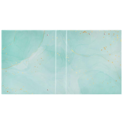 Turquoise Round Ring Binders 1.5 Inch Marble Tie Dye Style 3 Ring Clipboard Binder for Office School Work Supplies File Folder Document 200 Sheet Capacity Easy Open
