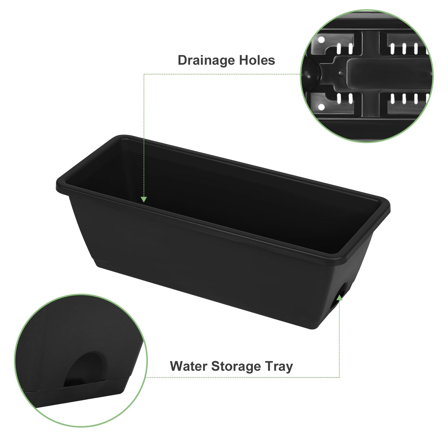 YBING Vertical Garden Planter 5 Tier Raised Garden Bed Outdoor Tiered Herb Garden Planter Standing Vertical Planter Box Flowers Vegetables Planters Black