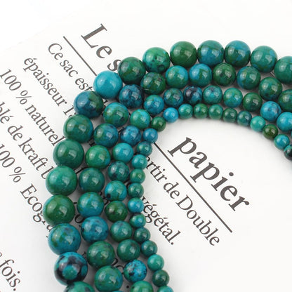About 60pcs 6mm Natural Stone Beads Phoenix Stone Beads Energy Crystal Power Gemstone for Jewelry Making, DIY Bracelet Necklace