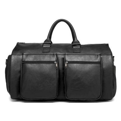 Convertible Travel Garment Bag,Carry on Garment Duffel Bag for Men Women - 2 in 1 Hanging Suitcase Suit Business Travel Bag Black
