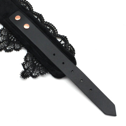Leather Choker Collar Black Lace Chokers Set for Men Women Girls