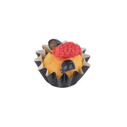 Restaurantware Paper Baking Cups 200 Count 0.4 Ounce Paper Greaseproof Muffin Liners, 2 Inches Disposable Baking Cups Flared Design Black for Oven and Freezer Use