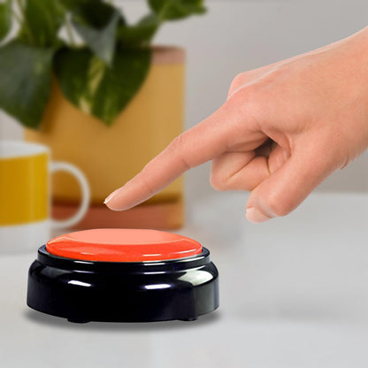 Recording Button,Voice Recorder Button 30 Second,Talking Buttons,Record Sound Button for Gift Education,Easy Button,Funny Office Gift,Includes 2*AAA Batteries (Red)