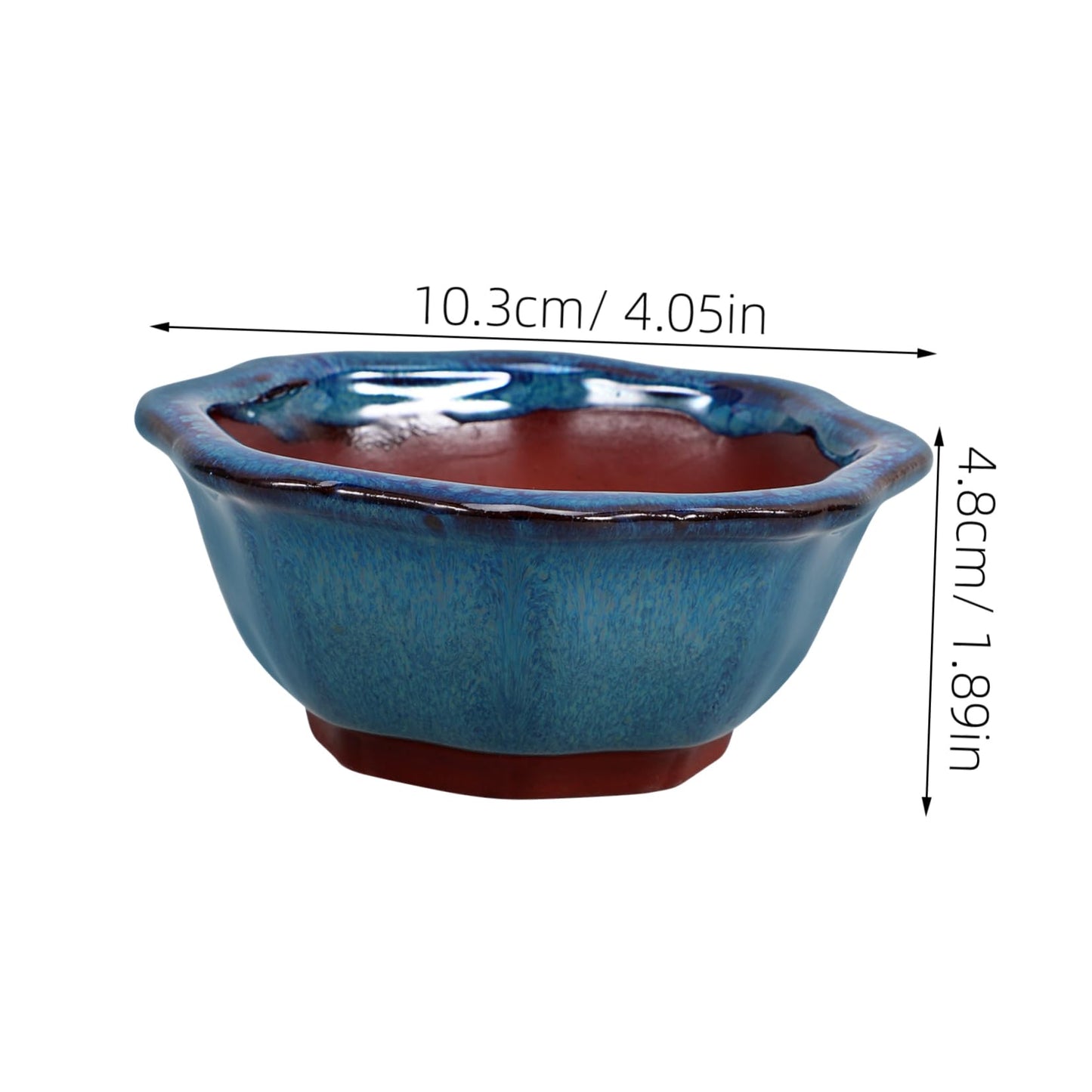 BCOATH Ceramic Succulent Pot Planter with Drainage Orchid Planting Container for Indoor and Outdoor Use for Succulent and Orchid Plants Durable Ceramic Design