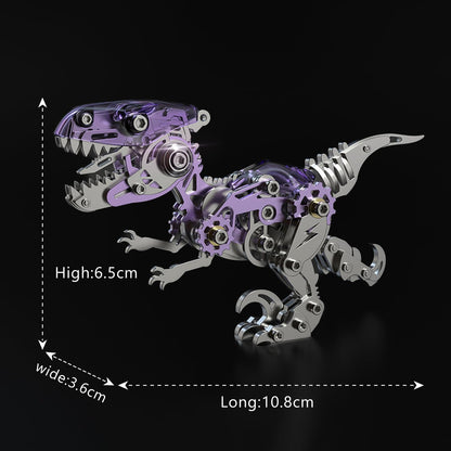 3D Metal Puzzles,Mechanical Dinosaur 3D Metal Puzzle for Adults,Velociraptor Series,Home Decoration Art Handicrafts Gifts Toys
