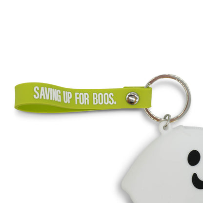 GOOFBALLS Novelty Silicone Coin Purse – Cute Mini Change Holder for Coins, Cash & Small Essentials – Soft Pocket Pouch for Kids, Teens & Adults – Keychain & Bag Accessory, Ghost