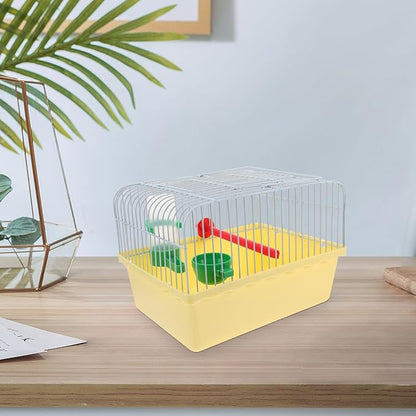 Garneck Small Bird Travel Cage: Portable Parakeet Carrier with Food and Water Box 9.2 Inch Animals Cage for Cockatiels Parrot - Easy to Carry for Short Trip, Daily Outing