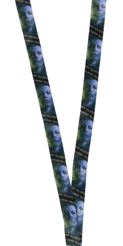 Halloween The Curse of Michael Myers Lanyard Clear ID Badge Holder w/ 2" Metal Pendant