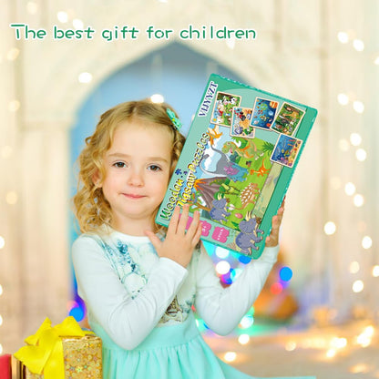 Wooden Puzzles for Kids Ages 3-5, 6 Packs 24 PCs Jigsaw Puzzles Preschool Educational Brain Teaser Boards Toys Gifts for Children, Wood Puzzles for 3 4 5 6 Year Old Boys Girls