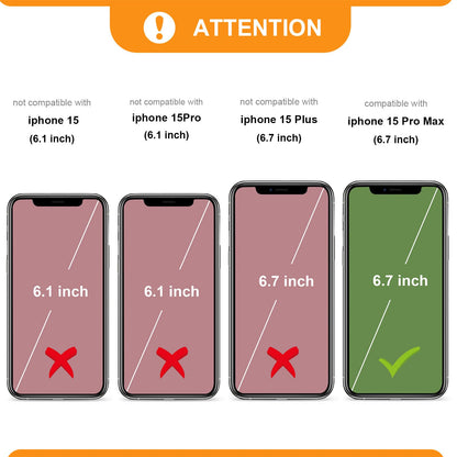Bocasal Detachable Wallet Case for iPhone 15 Pro Max RFID Blocking Card Slots Holder Premium PU Leather Magnetic Kickstand Shockproof Wrist Strap Removable Flip Protective Cover 5G 6.7 inch (Brown)