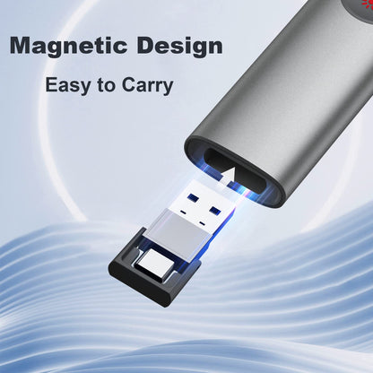 Rechargeable Hyperlink Presentation Clickers for PowerPoint, USB-C/A Presentations Power Point Remote Clicker, Wireless Presenter Remote for Computer/Mac/PPT/Google Slide Advancer