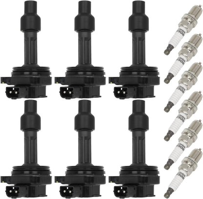 ECCPP 3 ignition coils with 3 iridium Spark Plugs,UF808,coils packs,for Smart Fortwo 2016-2017 0.9L‎224332428R,UF-808