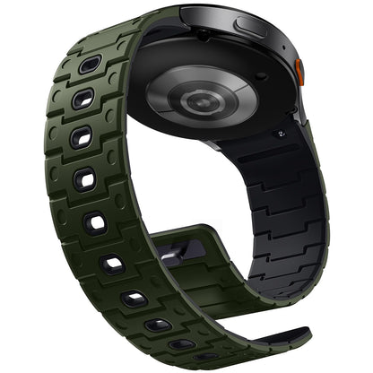 Bandletic Silicone Magnetic Band Compatible with Samsung Galaxy Watch 7 6 5 4 FE 40mm 44mm/Watch 6 4 Classic 43mm 47mm 42mm 46mm/Watch 5 Pro 45mm, 20mm No Gap Soft Sport Strap for Men Women