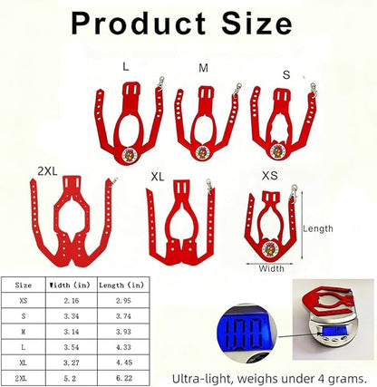Adjustable Bird Harness & Leash Set for Small Birds,FitsBudgie,Parakeets, Conures, Cockatiels,Green Cheek,Quaker Parrots(Red, S+) Z6350-5