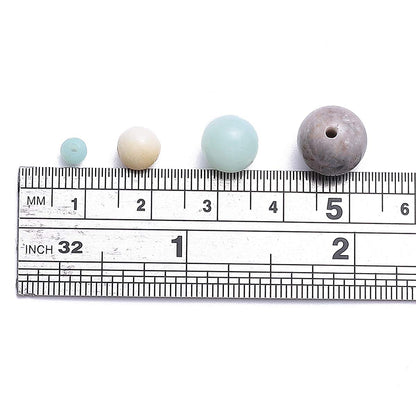 BEADIA Natural Amazonite Jade Stone Round Loose Semi Gemstone Beads for Jewelry Making 4MM 89PCS