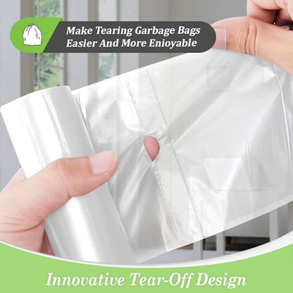 Teivio 7 Gallon 120 Counts Medium Garbage Bags 6 Gallon 7 Gallon Trash Bags