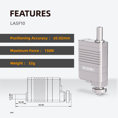 High Precision Micro Linear Servo Actuator with Force Control Sensor,Stroke 10mm,Force 7.9lbs(35N), Speed 53mm/s | for Robotics,Industrial Automation,Medical and Healthcare Equipment|LASF10-084D