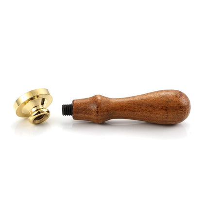 Yoption 6 Pcs Wax Seal Stamp Set, Halloween Sealing Wax Stamps Kit, Wooden Handle with Brass Head for Halloween Invitation Gift Cards