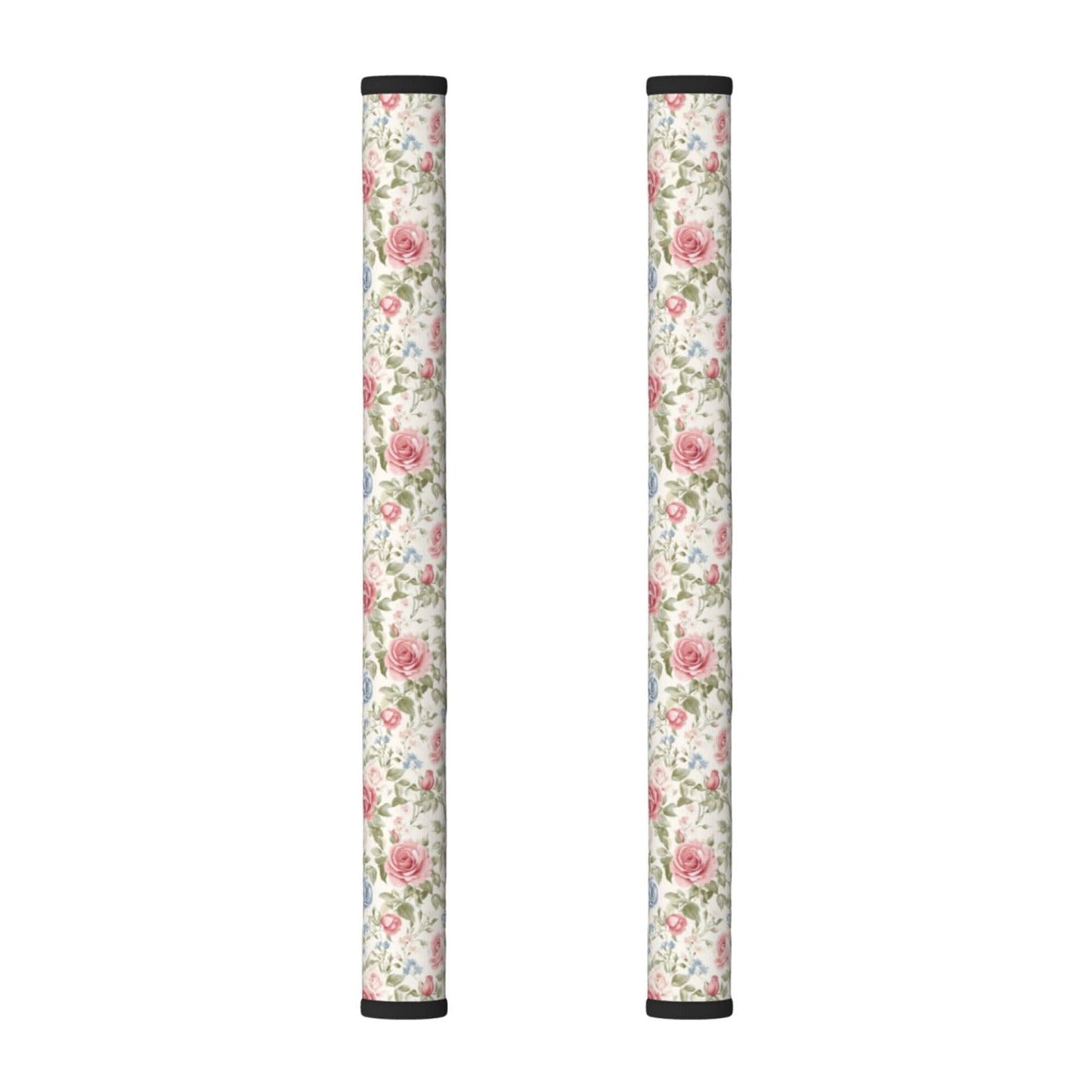DADABULIU Refrigerator Handle Covers Flower Boho Rose Floral 2 Pack Fridge Door Handle Cover, Kitchen Appliance Handle Protector for Dishwasher, Oven, Microwave, Fits 3.5 to 4.3 Inch Circumference