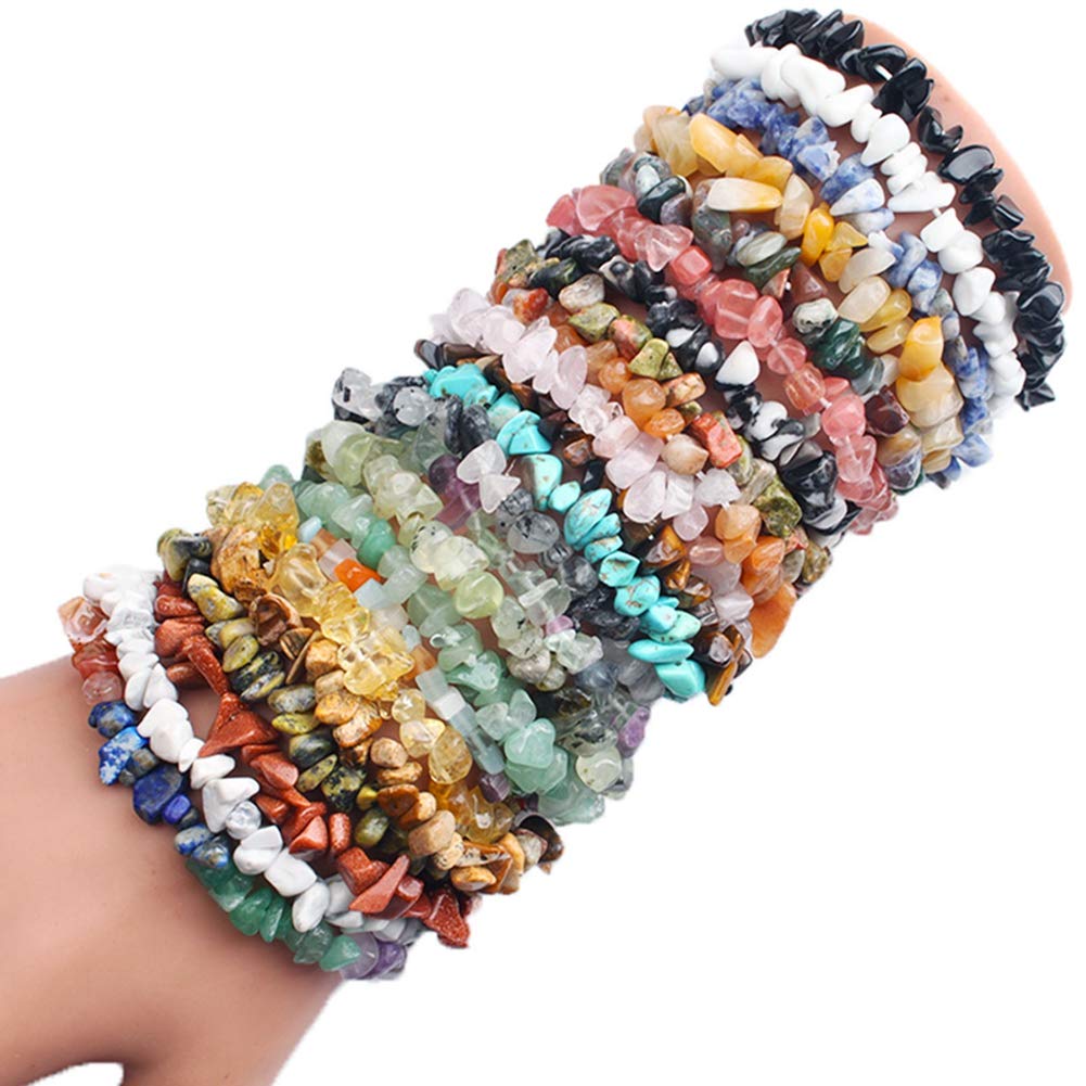 Natural Chip Stone Beads Green Aventurine 5-8mm About 400 Pieces Irregular Gemstones Healing Crystal Loose Rocks Bead Hole Drilled DIY for Bracelet Jewelry Making Crafting (5-8mm, Green Aventurine)