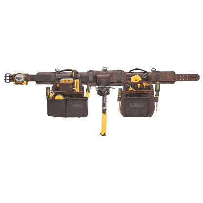 DEWALT Leather Tool Belt Organizer with 18 Pockets, Heavy Duty Construction (DWST550113)