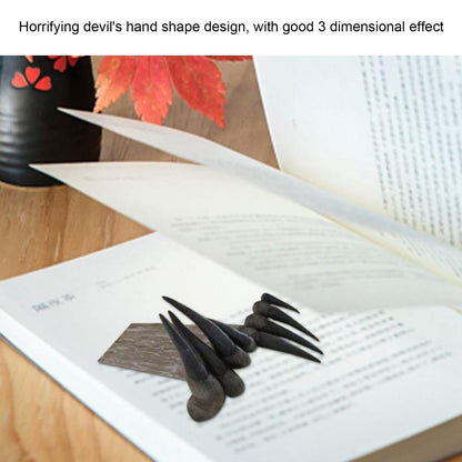 Vizni 3D Demon Claws Horror Bookmark, Unique Halloween Bookmark Art Craft, Anime Hands Cool Spooky Book Decor for Offices, Study Rooms, Bookshelf
