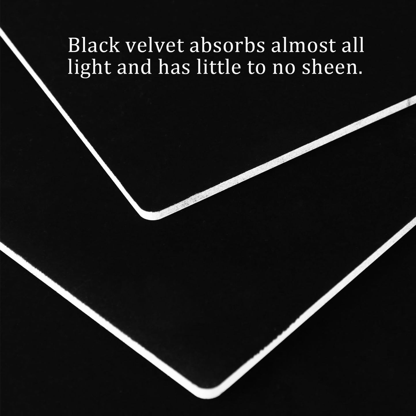 MDAOCRY Black Velvet Photo Backdrop Boards for Product Photography, 3PCS Double-Sided Black and White Background with T-Stands, Flat Lay Tabletop Backdrop for Jewelry, Cosmetics, 15.8 x 11.8 Inch