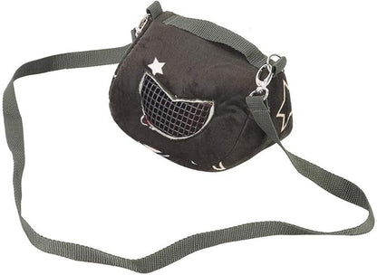Small Pet Carrier Bag for Cats and Puppies, Soft-Sided Travel Tote with Shoulder Strap, Foldable Pet Carrying Case for Up to 15 lbs, Airline Approved for Car and Plane Travel, Blac