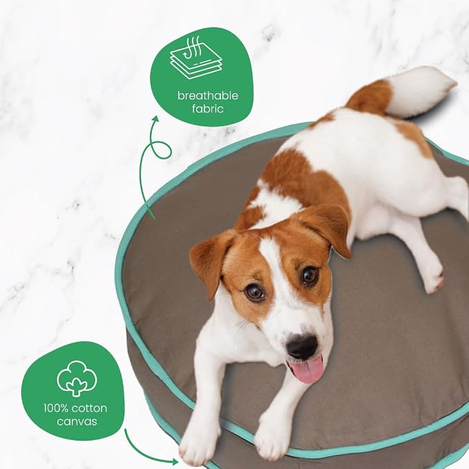 Molly Mutt Petite Dog Duvet Cover - Round - Wild Horses Print - Measures 20’’ x 4’’ - 100% Cotton - Durable - Breathable - Sustainable - Machine Washable Dog Bed Cover - Pre-Shrunk