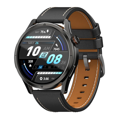 KOSPET 22mm Leather Strap for Magic P10 R10 Smart Watch, Black
