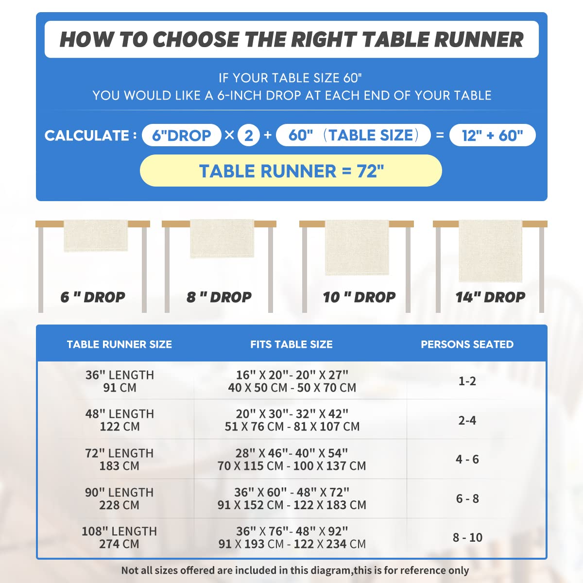 Artoid Mode Orange Black Buffalo Plaid Fall Table Runner, Halloween Kitchen Dining Table Decoration for Outdoor Home Party 13x120 Inch
