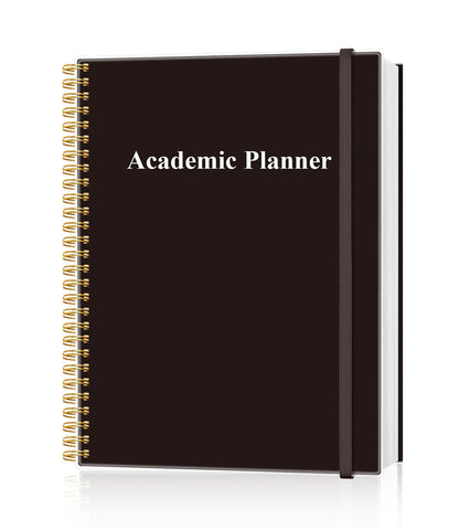 Academic Planner for 2026-2027 or Anytime - Undated Weekly Student Planner For Homeschool, High School, College & Nursing Students, 200 Pages, 8.5" x 11", Black
