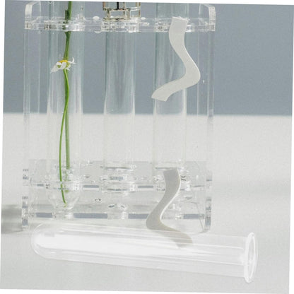 Abaodam 5Pcs Hydroponics Test Tube Vase Transparent Glass Propagation Vases for Indoor Plants Stylish Home Decor for Flower Arrangements and Terrarium Display