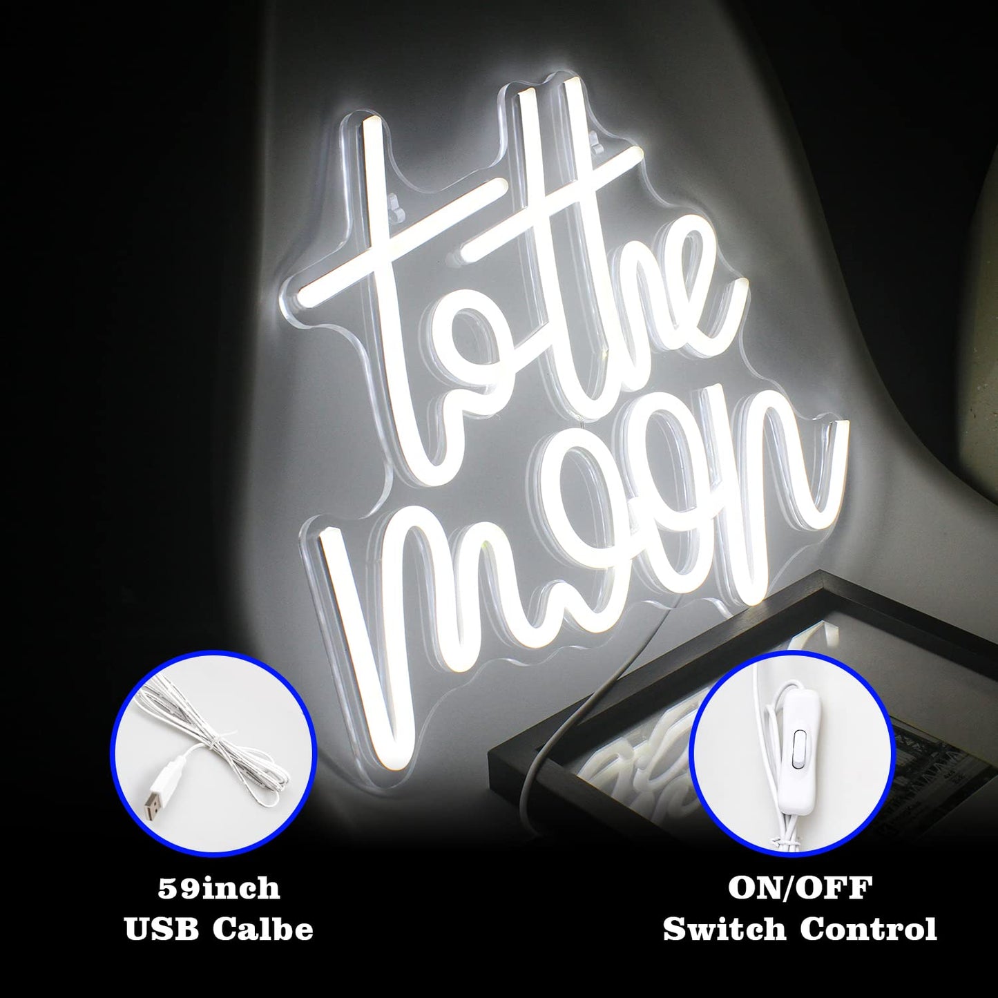 Looklight Better Together Neon Sign,Neon Light for Wall Decor,Wedding Neon Sign,Warm White Led Neon Light USB Letters Neon Signs Led Signs for Wedding,Engagement Party,Birthday