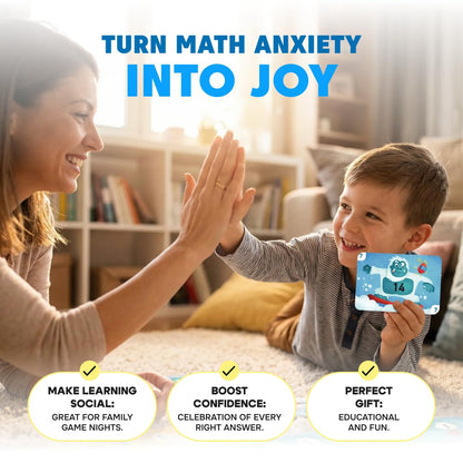 Kidrox Multiplication Flash Cards, Times Tables 1 to 12, Interactive Learning Cards with Fun Character Design, Educational Math Practice Set