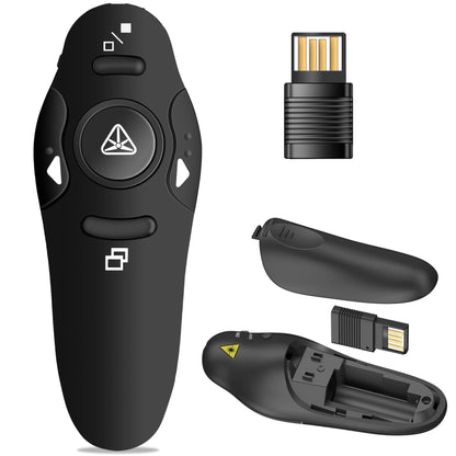 Presentation Clicker Wireless Presenter Remote USB Control Powerpoint PPT Clicker, Clicker RF 2.4GHz Presenter Remote Google Slide Advancer Powerpoint Clicker for Computer/Laptop/Mac/Keynote