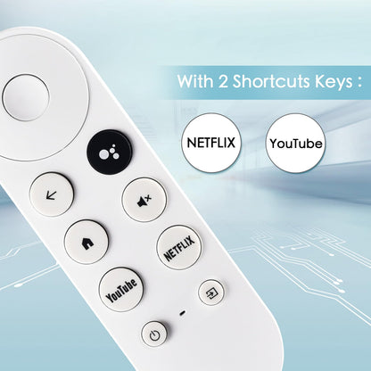 for TCL Google TV Remote, RC813 for Voice Replacement Control,for Android Mini-LED QLED 4K UHD Smart Television, with 6 Shortcut Buttons for NEIFLX/Prime/YouTube/TCL/Apple TV Buttons